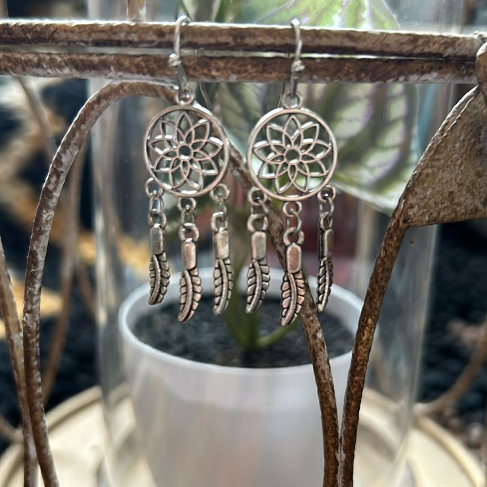 Dream catcher earrings